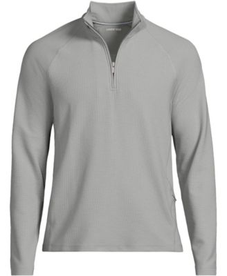 Men's Long Sleeve Waffle Quarter Zip