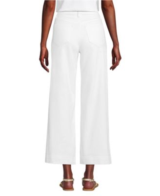 Women's Denim High Rise Wide Leg Crop Jeans