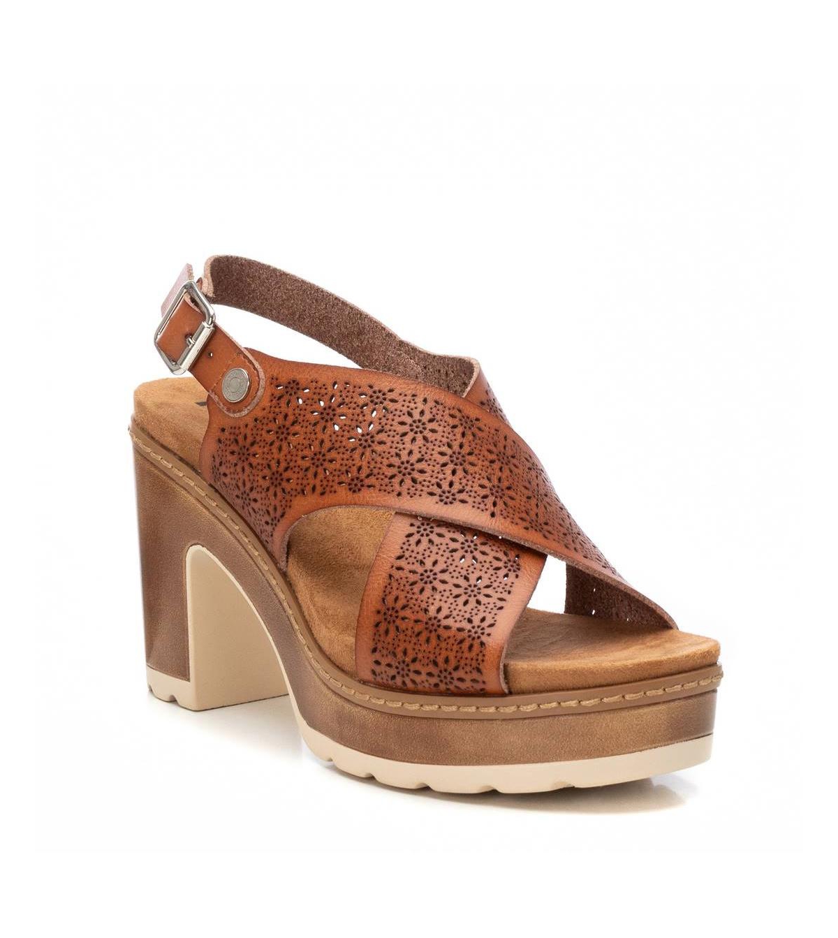 Women's Heeled Sandals By Xti - Beige