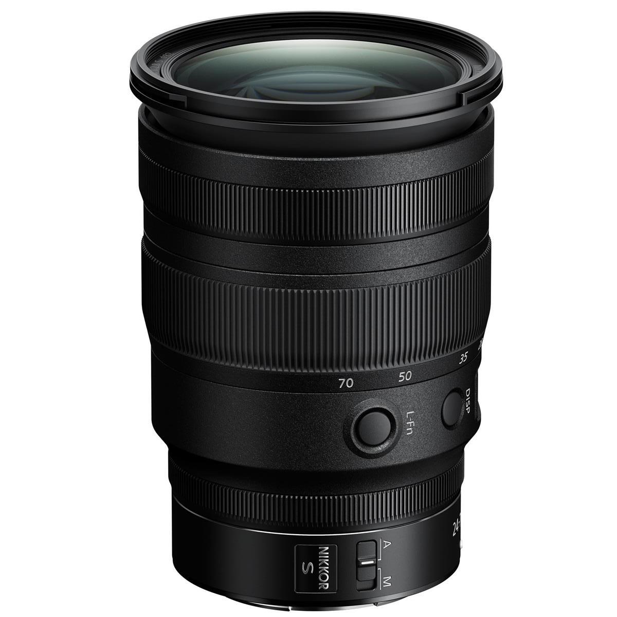 Nikon Z 6II Mirrorless Digital Camera with Nikkor Z 24-70mm f/2.8 S Lens, Bundle with Zoom Li-on X R2 Ttl On-Camera Round Flash Speedlight, Extra Batt