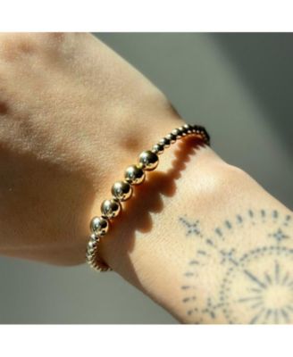 Gold Filled 4+7mm Bead Bracelet