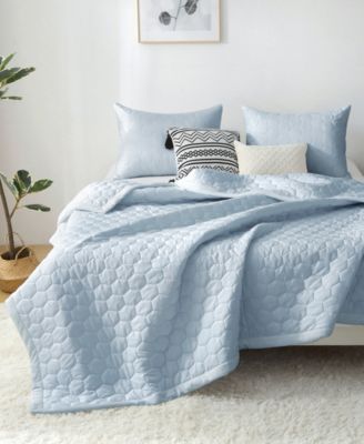 Mini Honeycomb Down Alternative Blanket Set, Full/Queen