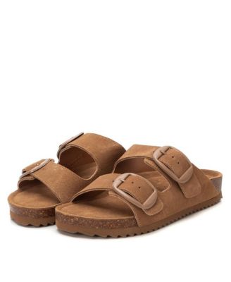 Women's Footbed Sandals with two buckles Refresh By Xti
