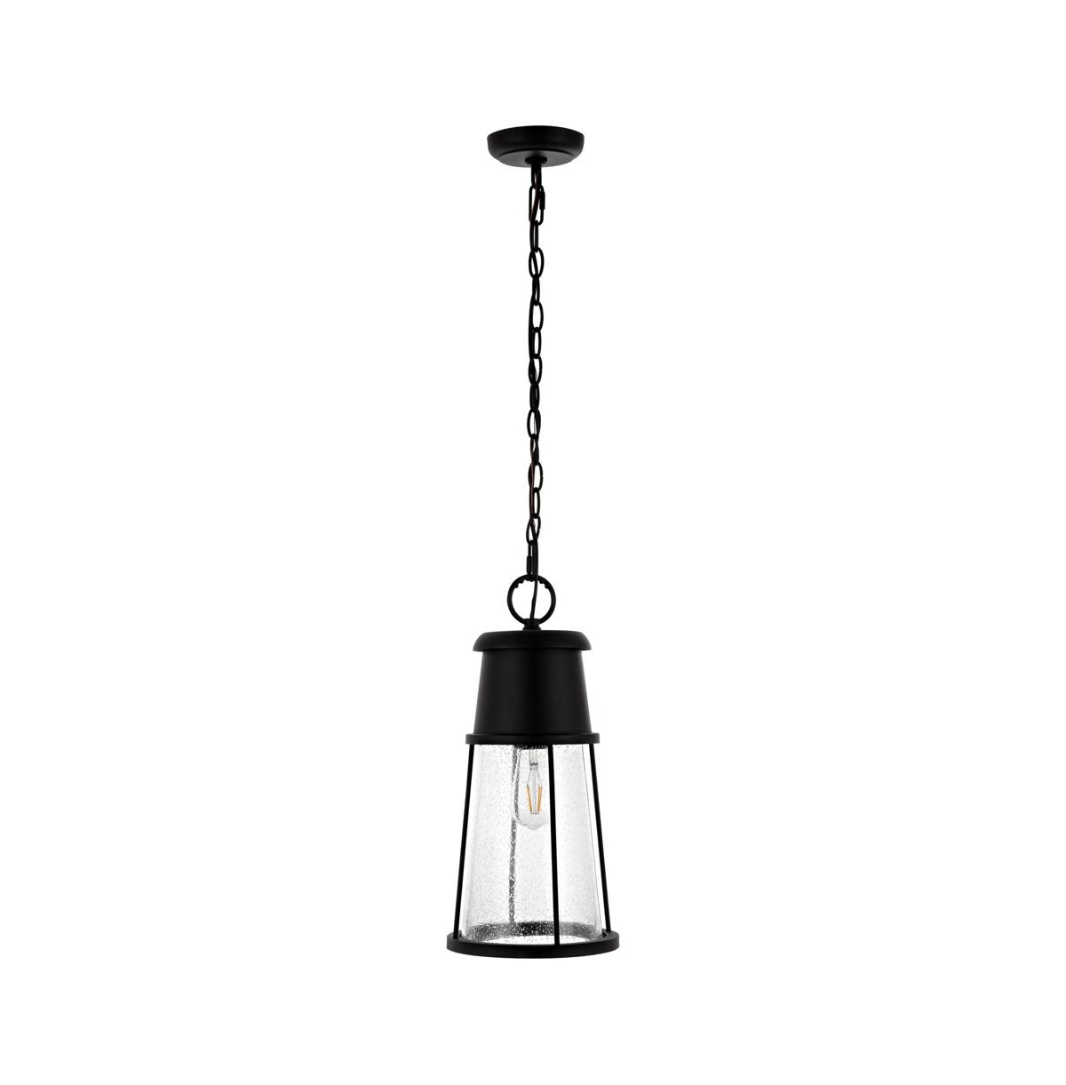 Laela 8.4" Outdoor Pendant - Black