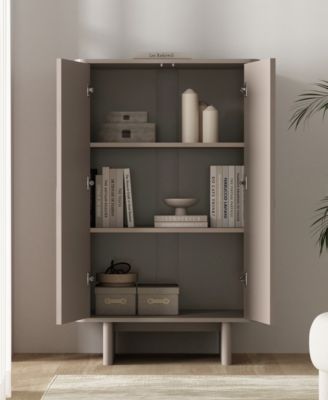 Ella 51.4" Modern 3-Shelf Accent Cabinet