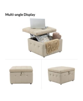 Blanca 87" wide Genuine Leather Sofa with Button Tufted Stitched Pattern