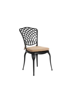 Streamdale Rustproof Patio Bistro Set 2 Chairs, Round Table w/ Cushions