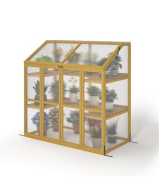 Wooden Garden Greenhouse: Polycarbonate Shed for Plant Protection
