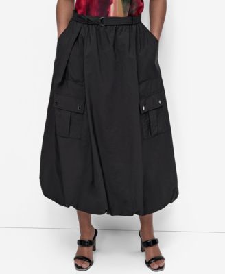 DKNY - Women's Rumpled Tech Cargo Skirt