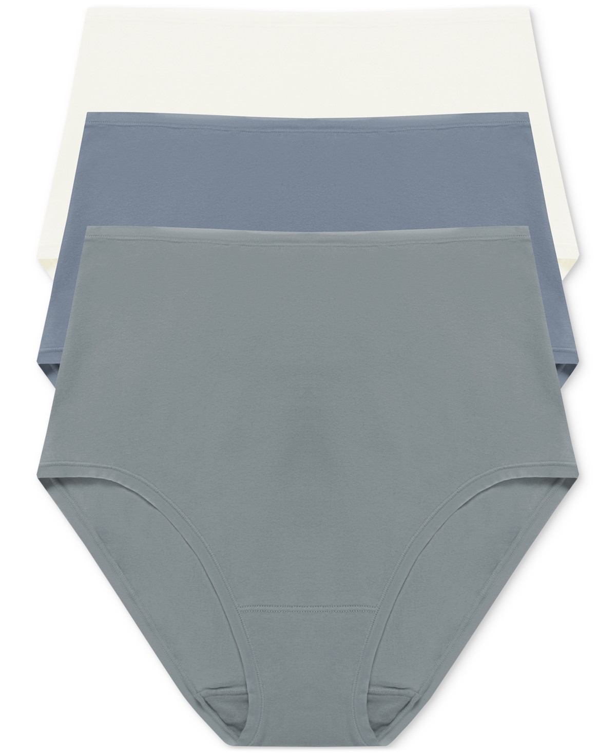 Natori Women's 3-pk. Bliss Bare Cotton High-waist Brief Underwear 778346mp In Multi