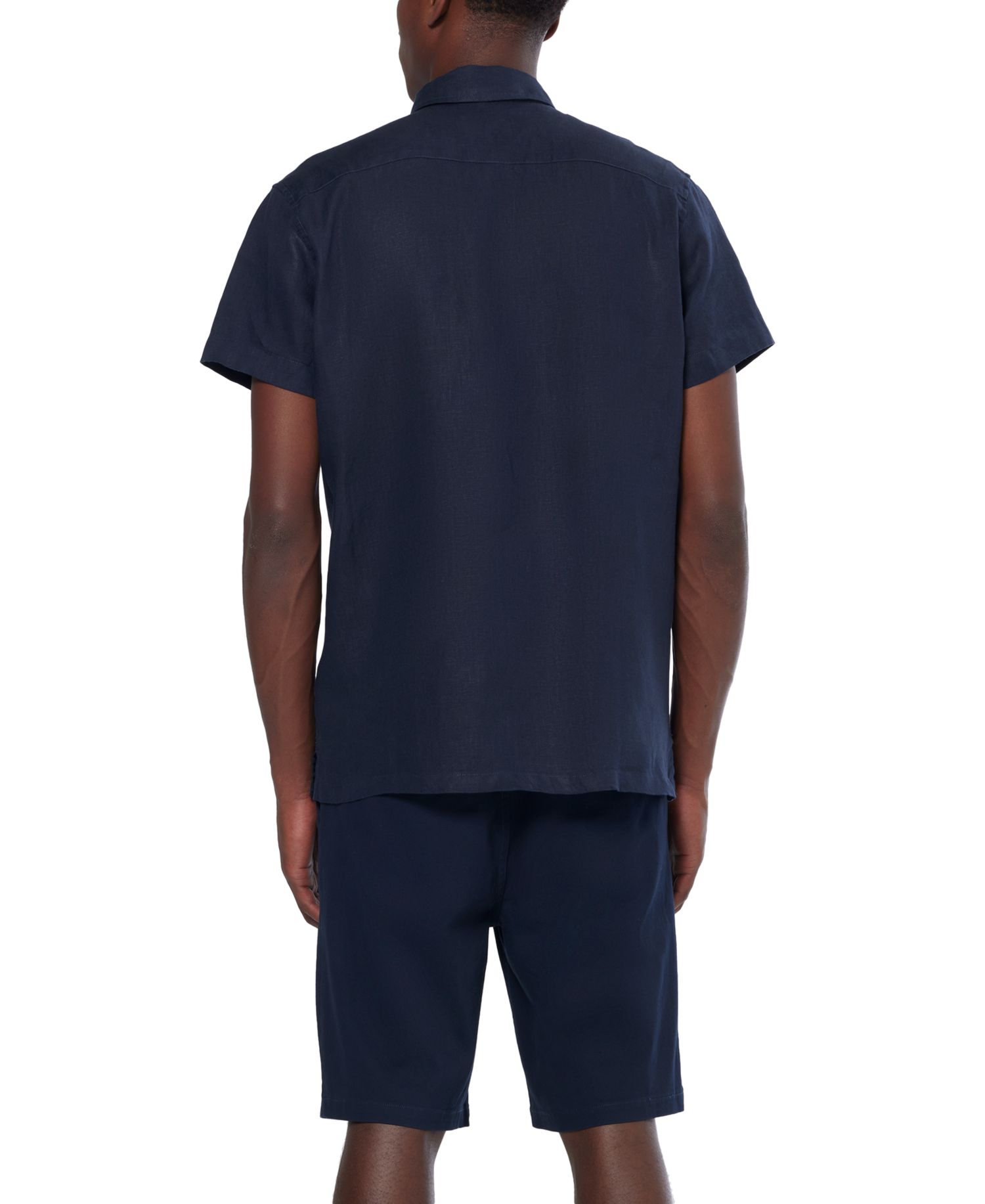 Men's Linen Button-Down Shirt