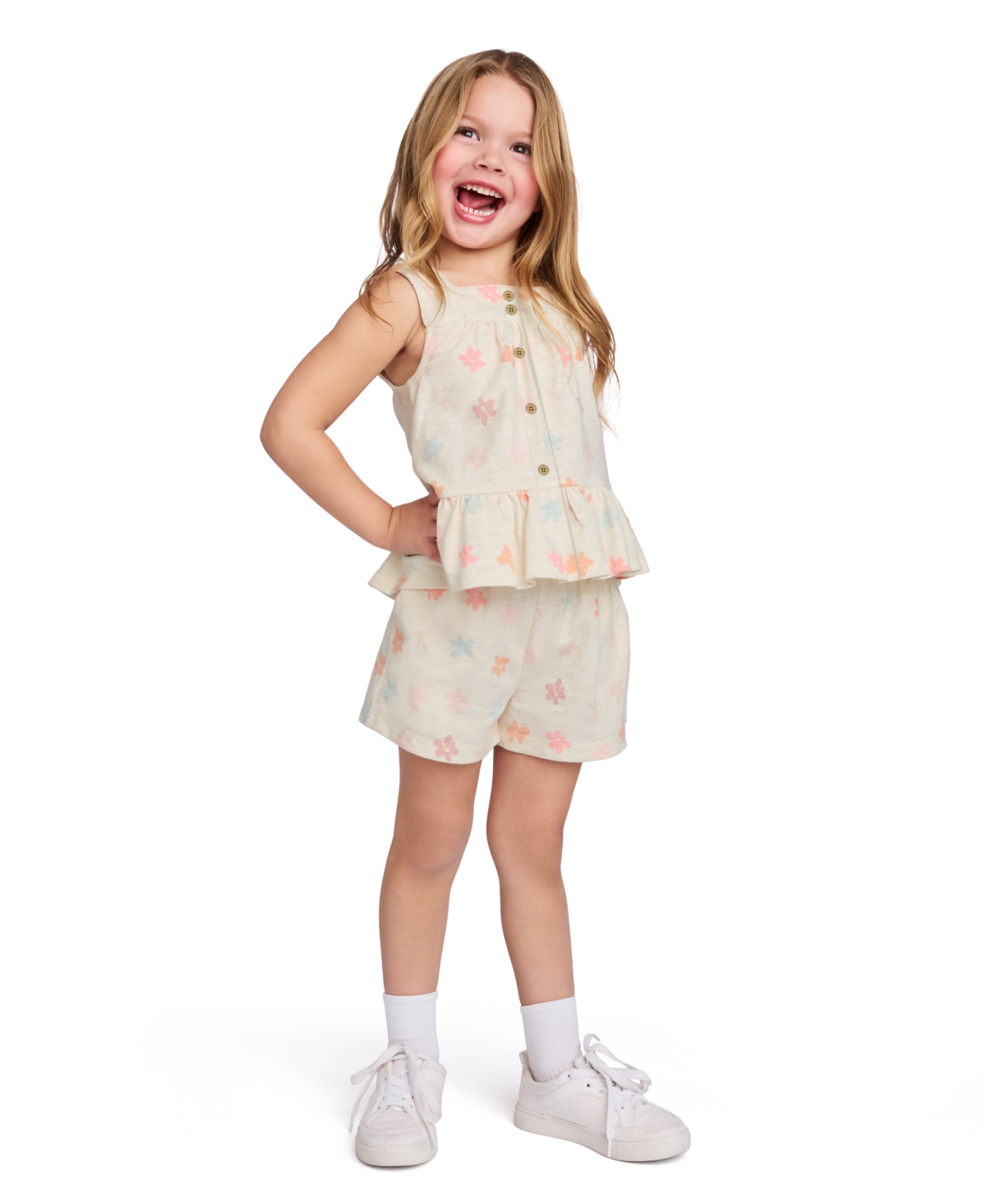 Calvin Klein Kids' Flower Tank & Shorts Set
