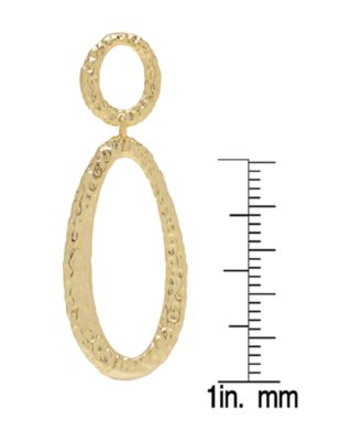 Women's Oval Drop Stud Earrings