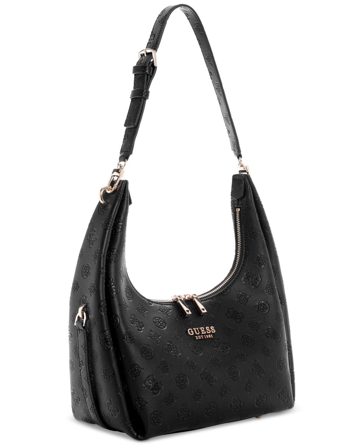 GUESS PHOEBE LOGO HOBO SHOULDER BAG 