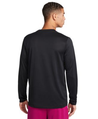 Men's Relaxed-Fit Long-Sleeve Fitness T-Shirt