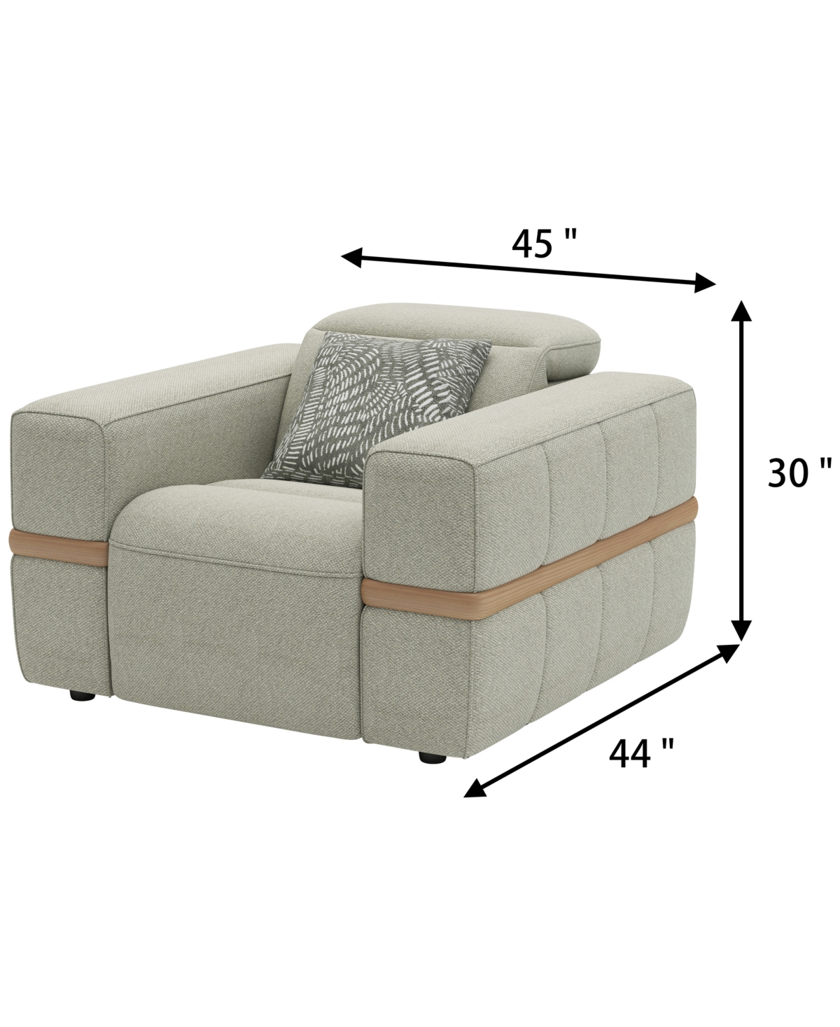 Nierling Fabric Power Motion Recliner with Headrest, Exclusively at Macy's