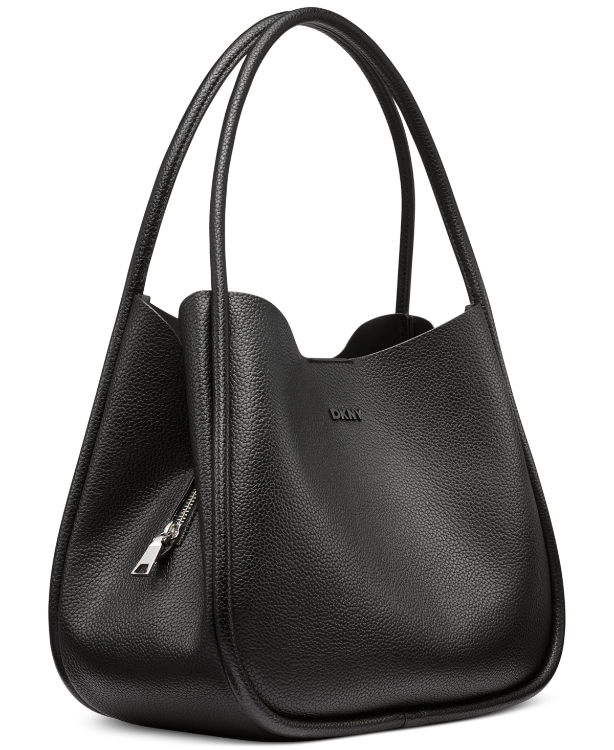 Dkny Capri Large Hobo In Black