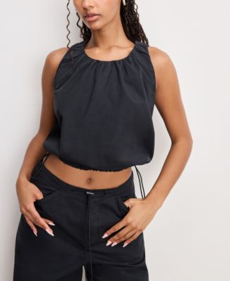 Good American - Women's Cotton Twill Parachute Bubble Top