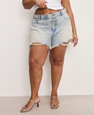 Women's Good 90's Studded Denim Shorts, Regular & Plus Size