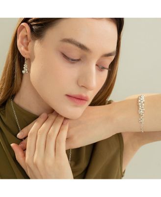 Sterling Silver  Vivienne Statement Bouquet Chain Bracelet