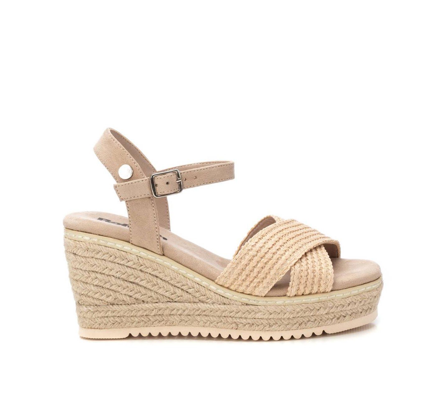 Женские сандалии XTI Wedge Espadrille Sandals Refresh, цвет: Бежевый — фото 2