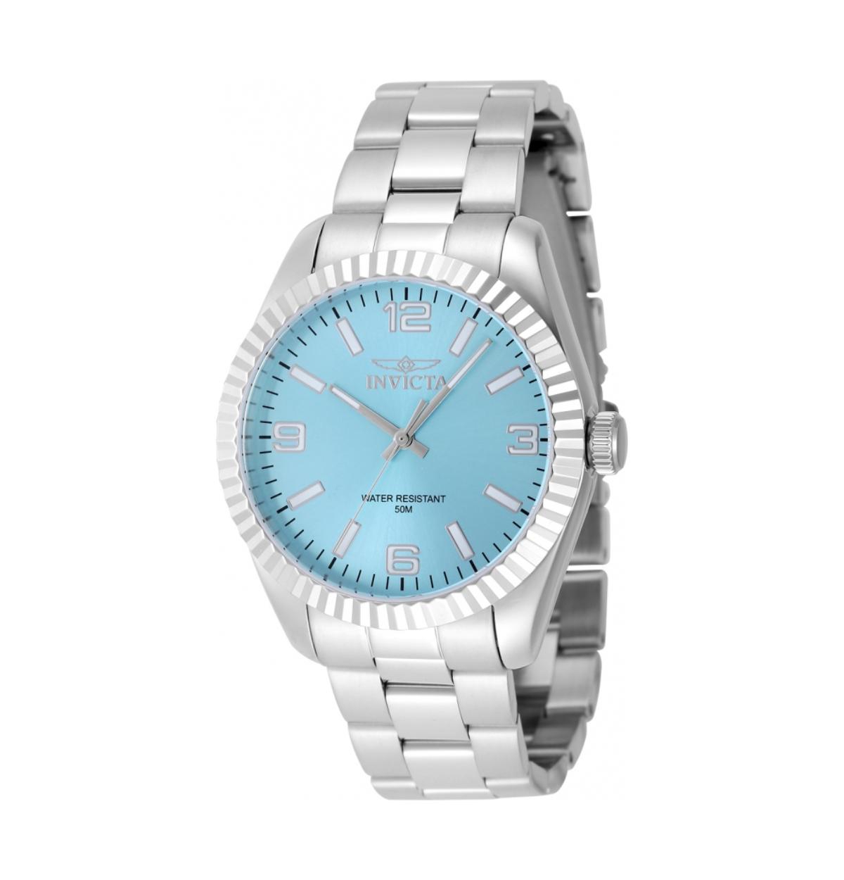Women's 48905 Specialty Quartz 3 Hand Tiffany Blue Dial Watch - Silver