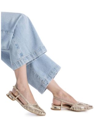 Women's Braided Slingback Flats By XTI