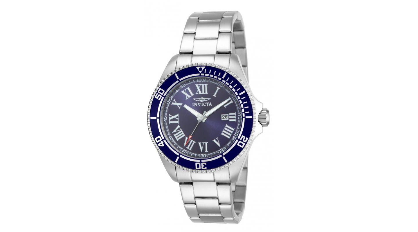 Мужские часы Invicta 14999 Pro Diver Quartz 3 Hand Blue Dial, цвет: Серебряный — фото 2