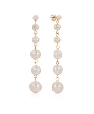 Multi-Freshwater Cultivated Pearl Linear Earrings