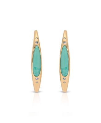 Turquoise Solstice Hoops