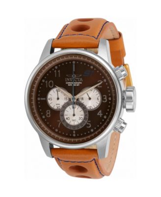 Men's 30916 S1 Rally Quartz Chronograph Brown, Antique Silver Dial Watch