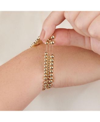 Gold Filled Classic Bead Bracelet - 3mm