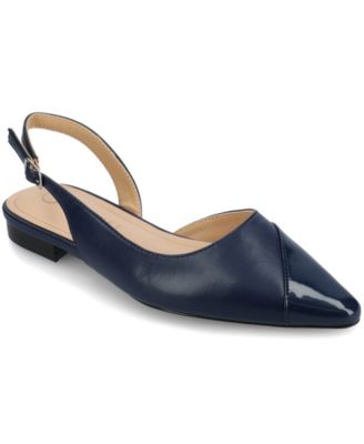 Women's Daphnne Slingback Pointed Cap Toe Flats