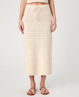 French Connection - Women's Nellis Cotton Side-Slit Skirt