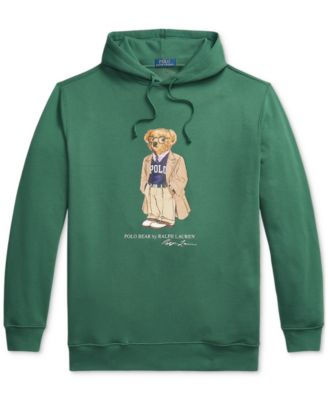 Men's Big & Tall Polo Bear Fleece Hoodie