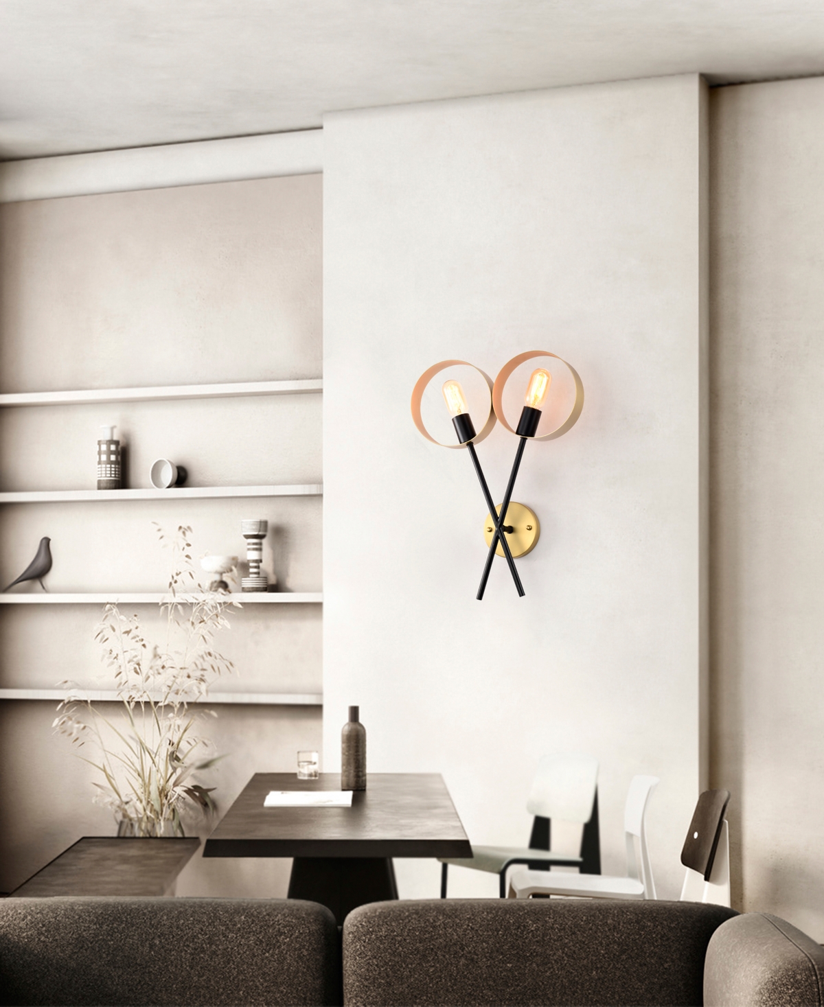 Home Accessories 14" Shahar 2-light Indoor Wall Sconce
