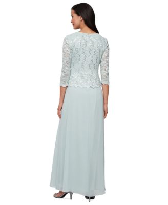 Women's Lace-Bodice Gown