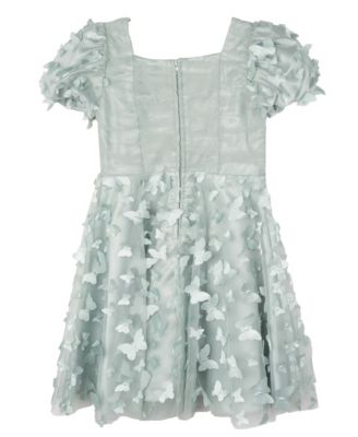 Toddler and Little Girls 3D Butterfly Party Dress