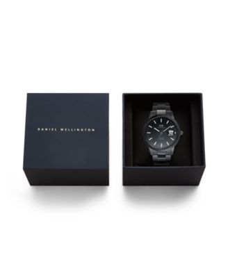 Men's Automatic Black Stainless-Steel Watch, 40mm