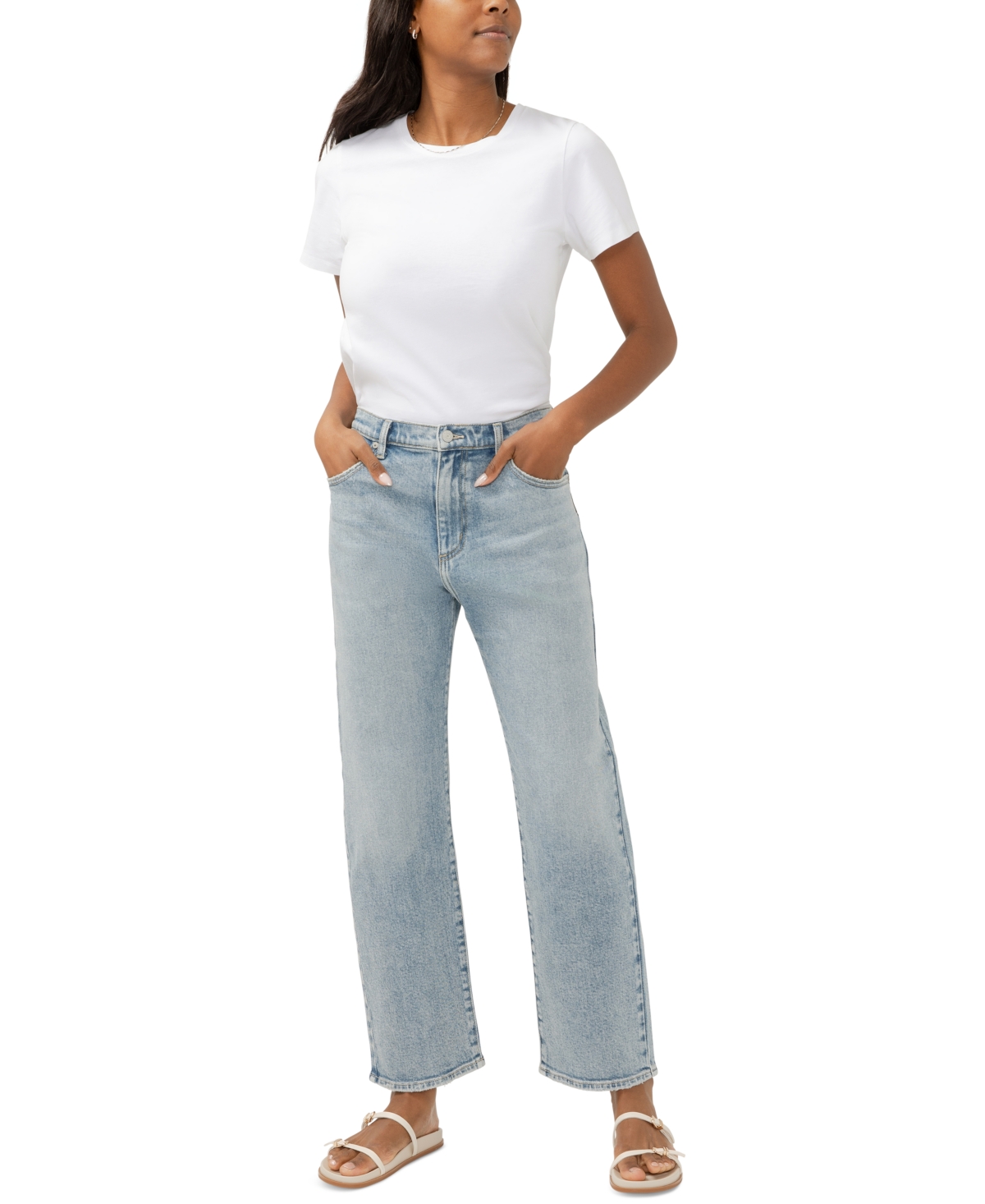 90s Mid Rise Relaxed Straight Leg Jeans - Culture