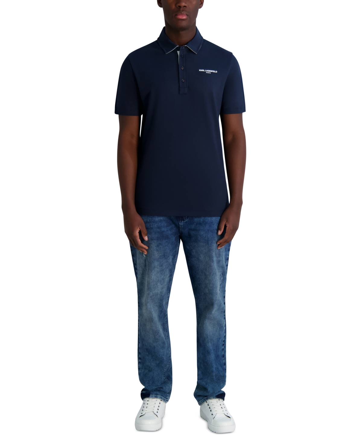 Karl Lagerfeld Men's Logo Polo Shirt