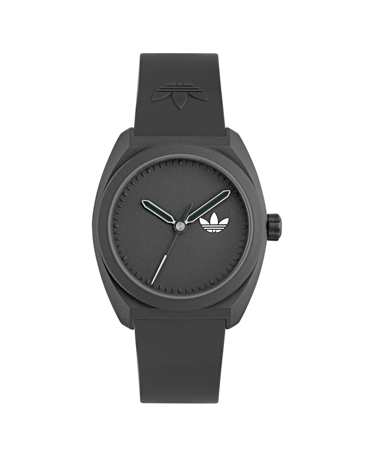 Adidas Originals Unisex Analog Black Polyurethane Watch, 42mm