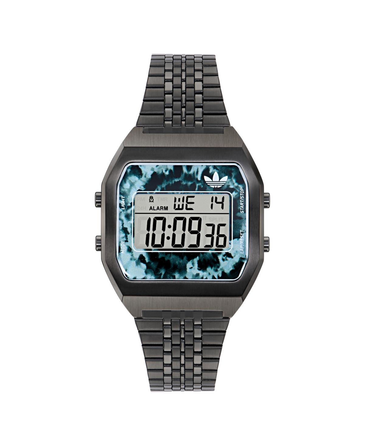 Adidas Originals Unisex Digital Black Stainless Steel Watch, 36mm