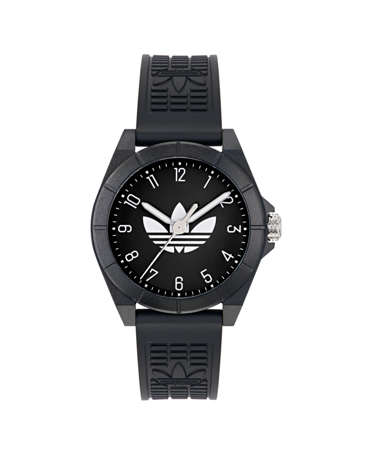 Adidas Originals Unisex Analog Black Resin Watch, 41mm