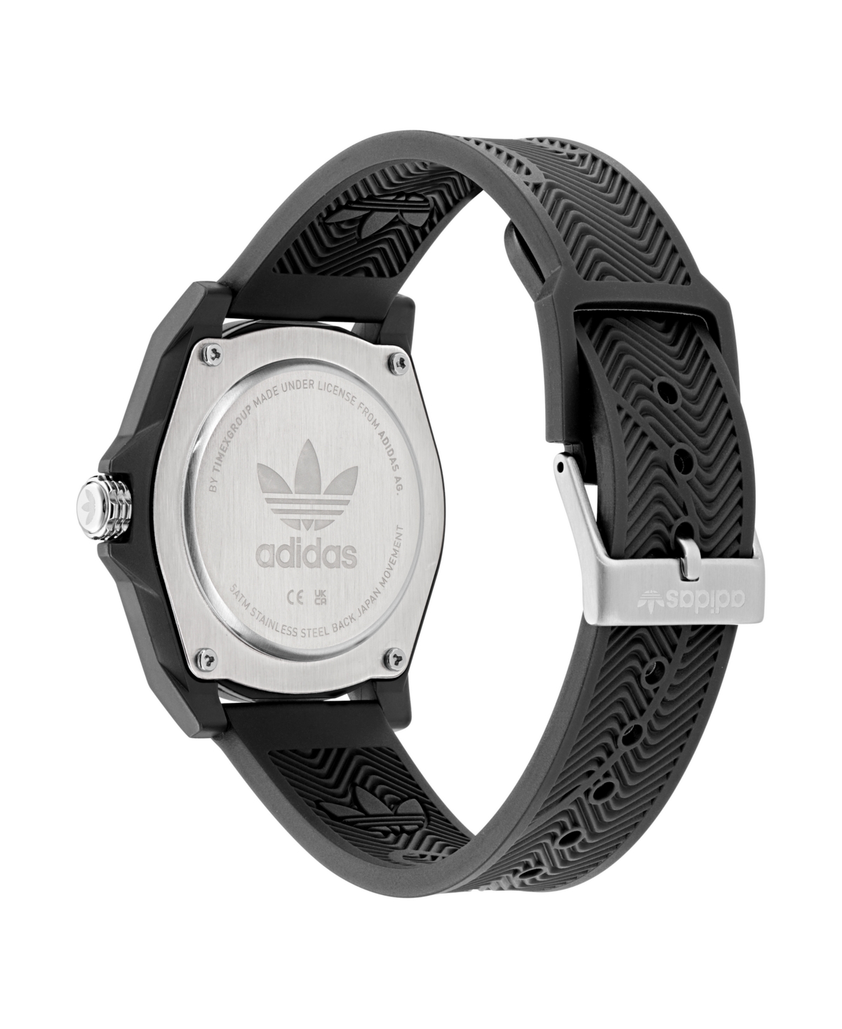 Shop Adidas Originals Unisex Analog Black Resin Watch, 41mm