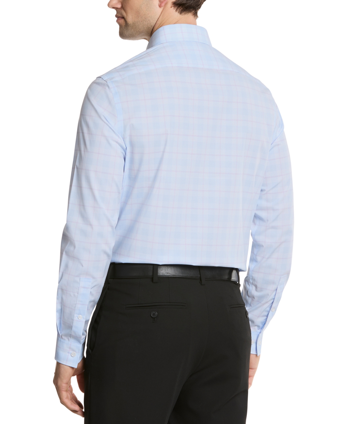 Michael Kors Men's Regular Fit Comfort Stretch Dress Shirt In Blue