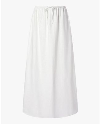 Women's Tie Waist Linen Skirt