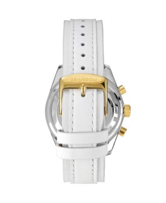 Women's Jordan Chronograph Multifunctional Champagne Leather Strap Watch, 40mm