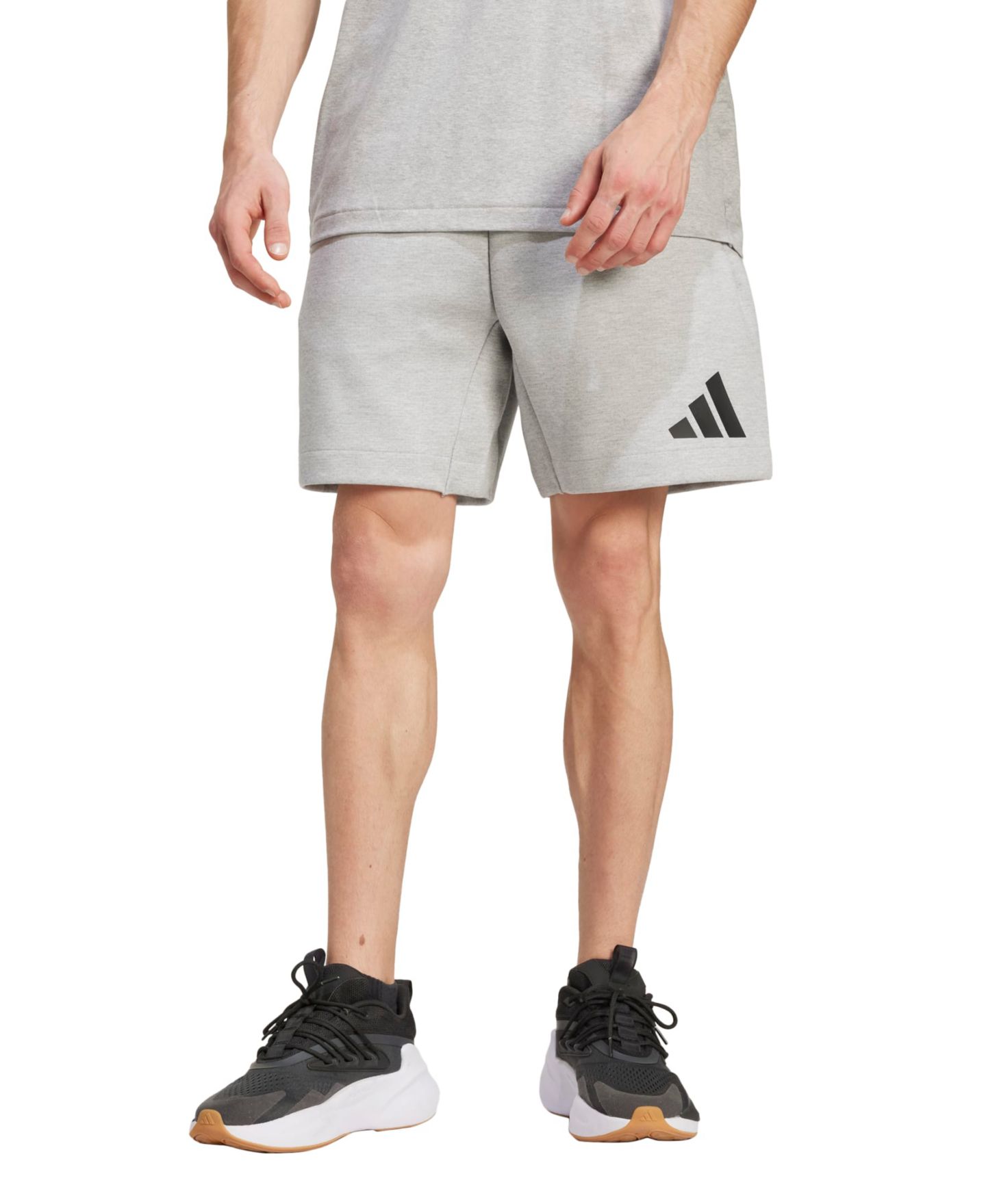 Мужские шорты adidas Regular Fit, цвет: Серый меланжевый — фото 1