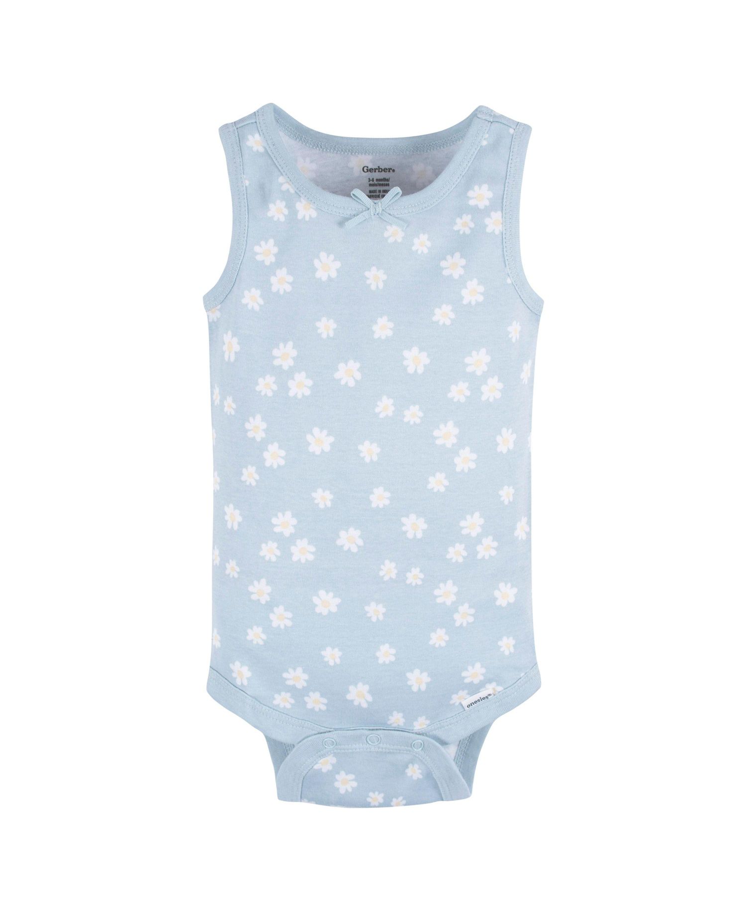 Baby Girls Sleeveless Flowers Onesies, 5-Pack